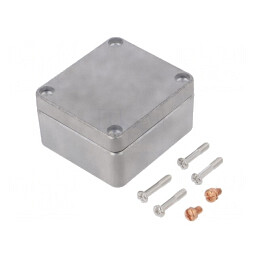 Carcasă Universală 68mm Aluminiu Natural | Electronic-mag.ro | Componente Electronice