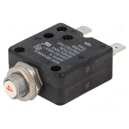 Întrerupător de Supracurent 250VAC 50VDC 4A SPST-NC | Electronic-mag.ro | Componente Electronice
