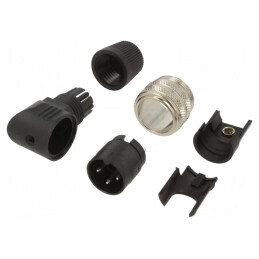 Conector M16 Mufă Tată Lipire pe Cablu 3 PIN 7A 150V IP40 | Electronic-mag.ro | Componente Electronice