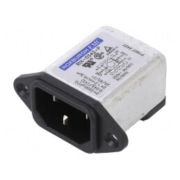 Conector Alimentare AC Soclu Tată 3A 250VAC IEC 60320 1.2mH | Electronic-mag.ro | Componente Electronice