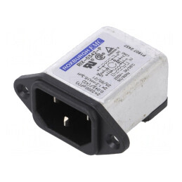 Conector Alimentare AC Soclu Tată 3A 250VAC IEC 60320 1.2mH