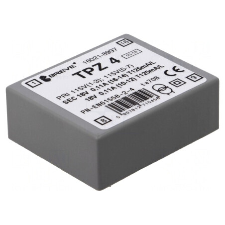 Transformator de Alimentare 4VA 115/230V 18V PCB IP00 | Electronic-mag.ro | Componente Electronice
