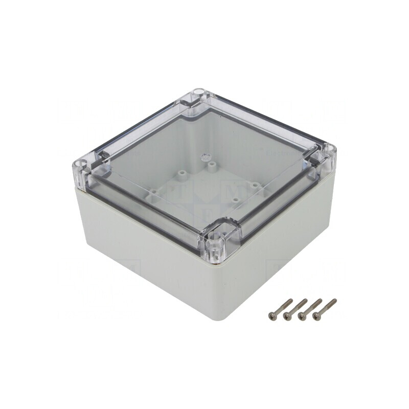 Carcasă universală 120x120x60mm cu bucșă din alamă | Electronic-mag.ro | Componente Electronice