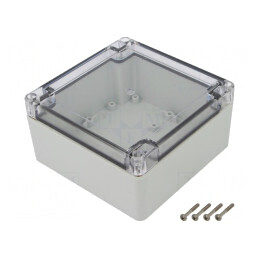 Carcasă universală 120x120x60mm cu bucșă din alamă | Electronic-mag.ro | Componente Electronice