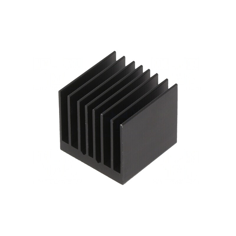 Radiator extrudat cu aripioare BGA negru 27x27mm | Electronic-mag.ro | Componente Electronice