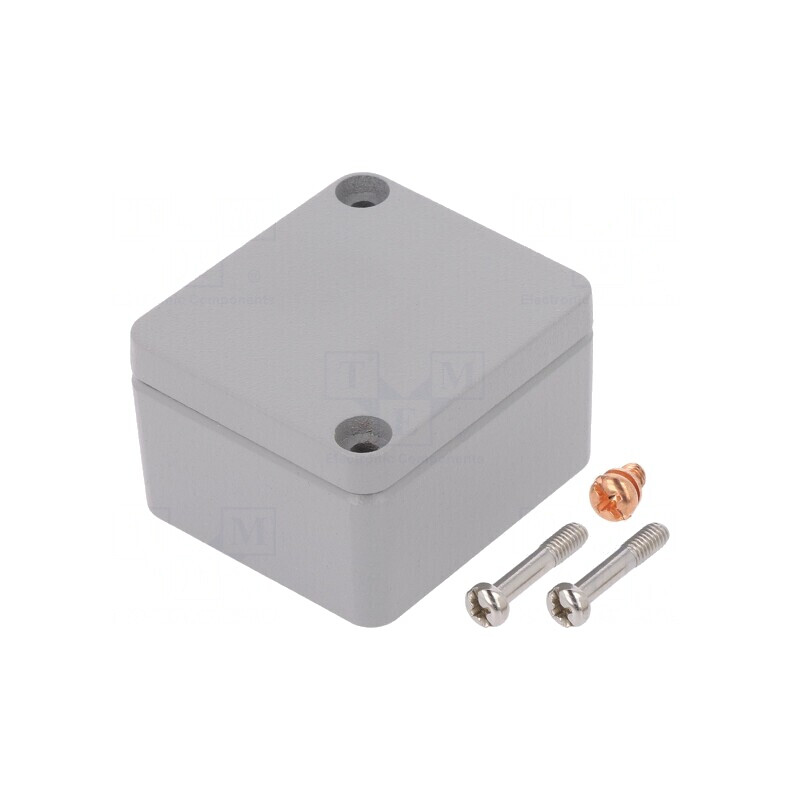 Carcasă universală aluminiu gri IP68 45x50x30mm | Electronic-mag.ro | Componente Electronice