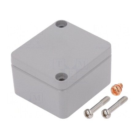 Carcasă universală aluminiu gri IP68 45x50x30mm | Electronic-mag.ro | Componente Electronice