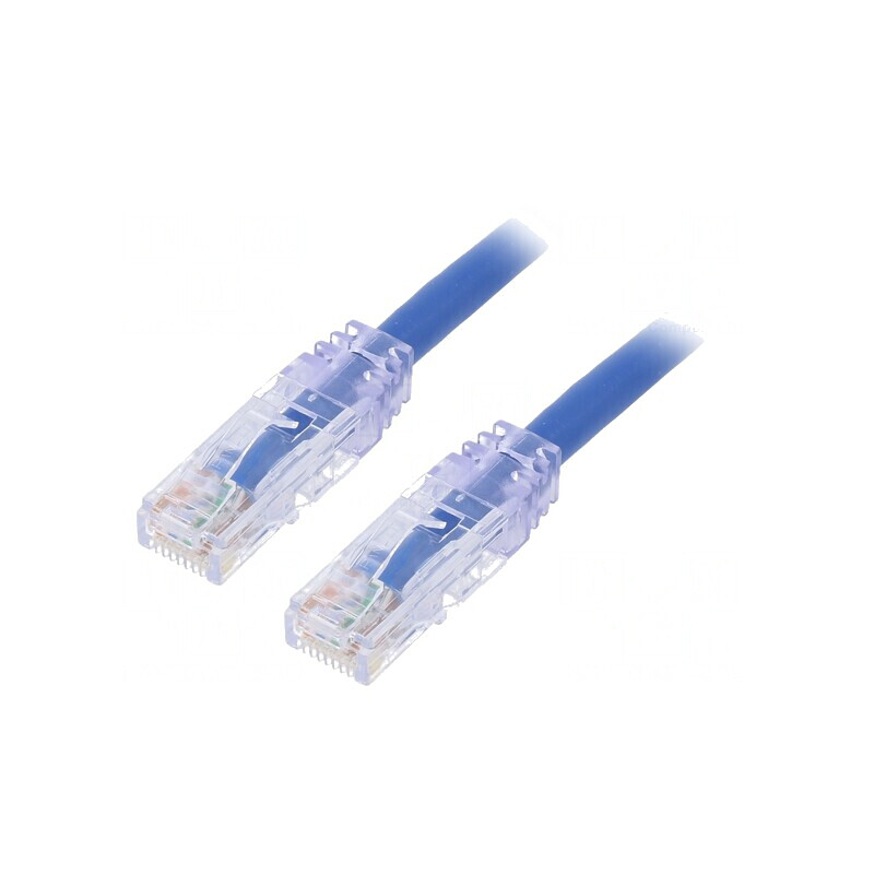 Patch cord albastru TX6™ PLUS U/UTP 0,5m | Electronic-mag.ro | Componente Electronice