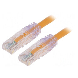 Patch Cord TX6 PLUS U/UTP Cat6 LSZH 0.5m Portocaliu | Electronic-mag.ro | Componente Electronice