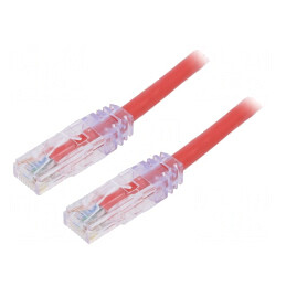 Patch Cord UTP Cat6 LSZH Roșu 0.5m | Electronic-mag.ro | Componente Electronice