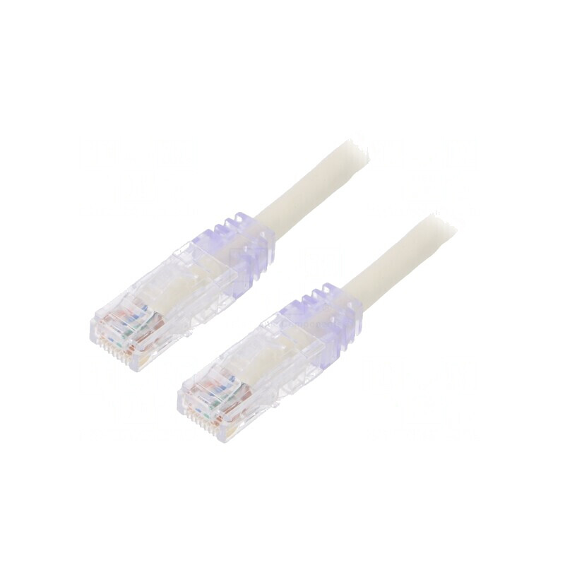 Patch cord U/UTP CAT6 LSZH Alb 0.5m | Electronic-mag.ro | Componente Electronice