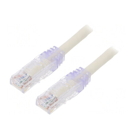 Patch cord U/UTP CAT6 LSZH Alb 0.5m | Electronic-mag.ro | Componente Electronice