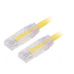 Patch cord galben TX6 PLUS U/UTP 0,5m 24AWG | Electronic-mag.ro | Componente Electronice