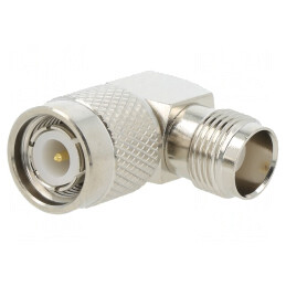 Adaptor Conexiune 90° 50Ω POM Aurit | Electronic-mag.ro | Componente Electronice