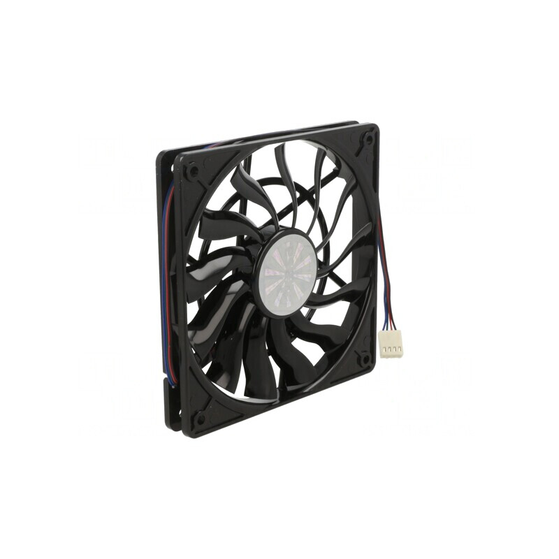 Ventilator axial 12V 120x120x15mm negru | Electronic-mag.ro | Componente Electronice