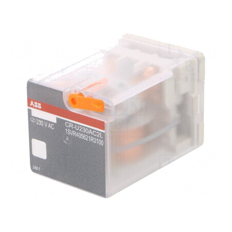 Releu Electromagnetic DPDT 230VAC 10A | Electronic-mag.ro | Componente Electronice