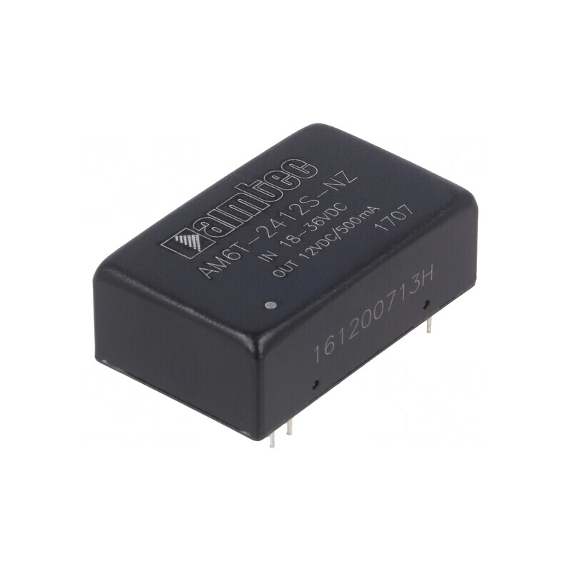 Convertor DC/DC 6W 18-36V la 12V 500mA DIP24 | Electronic-mag.ro | Componente Electronice