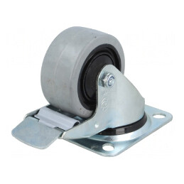 Roată de transport 80mm cu placă de montare | Electronic-mag.ro | Componente Electronice