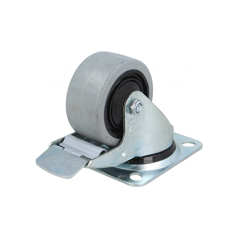 Roată de transport 80mm cu placă de montare | Electronic-mag.ro | Componente Electronice