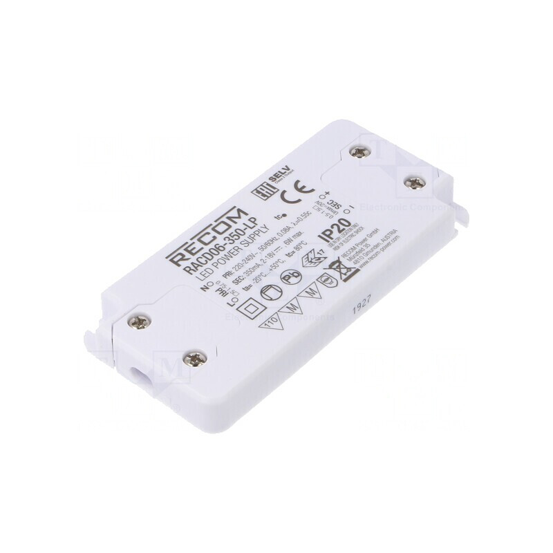 Alimentator LED 6W 2-18VDC 350mA IP20 | Electronic-mag.ro | Componente Electronice Alimentator LED 6W 2-18VDC 350mA IP20 | Electronic-mag.ro | Componente Electronice