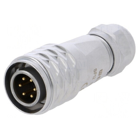 Mufă SF12 tată 6 pini IP67 5A 125V | Electronic-mag.ro | Componente Electronice