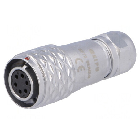 Mufă SF12 mamă 6 pini IP67 125V 5A pentru cablu | Electronic-mag.ro | Componente Electronice