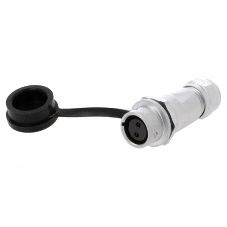 Mufă SF12 Mamă 2P IP67 13A 250V | Electronic-mag.ro | Componente Electronice