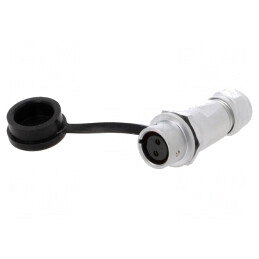 Mufă SF12 Mamă 2P IP67 13A 250V | Electronic-mag.ro | Componente Electronice