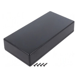 Carcasă Universală Neagră ABS IP40 110x220x45 mm | Electronic-mag.ro | Componente Electronice