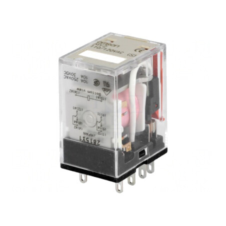 Releu Electromagnetic DPDT 120VAC 10A | Electronic-mag.ro | Componente Electronice