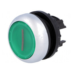 Comutator Apăsare 22mm Verde IP67 | Electronic-mag.ro | Componente Electronice