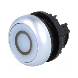 Comutator Apăsare 22mm Alb IP67 | Electronic-mag.ro | Componente Electronice