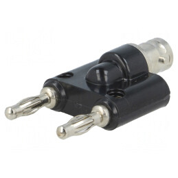 Mufă Banană 4mm Aurită cu BNC Soclu 15A | Electronic-mag.ro | Componente Electronice