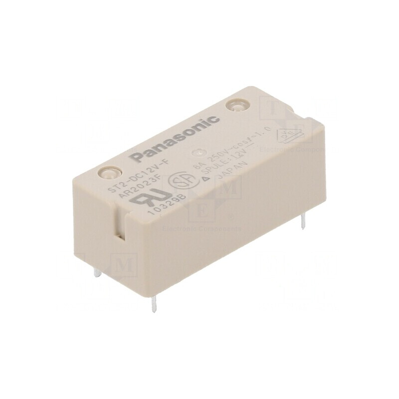 Releu electromagnetic DPST-NO 12VDC 8A | Electronic-mag.ro | Componente Electronice