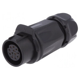 Conector Circular Mufă 20mm 12PIN Aurit 5A Mamă | Electronic-mag.ro | Componente Electronice