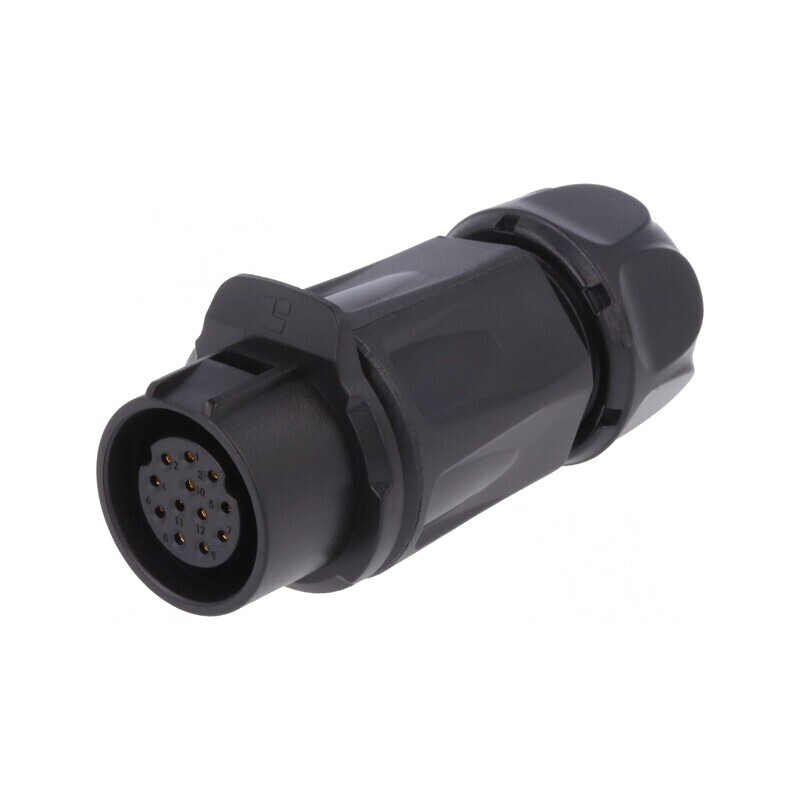 Conector Circular Mufă 20mm 12PIN Aurit 5A Mamă | Electronic-mag.ro | Componente Electronice