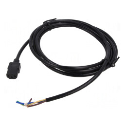 Cablu Alimentare 3x18AWG IEC C13 PVC 3m Negru 10A 250V | Electronic-mag.ro | Componente Electronice