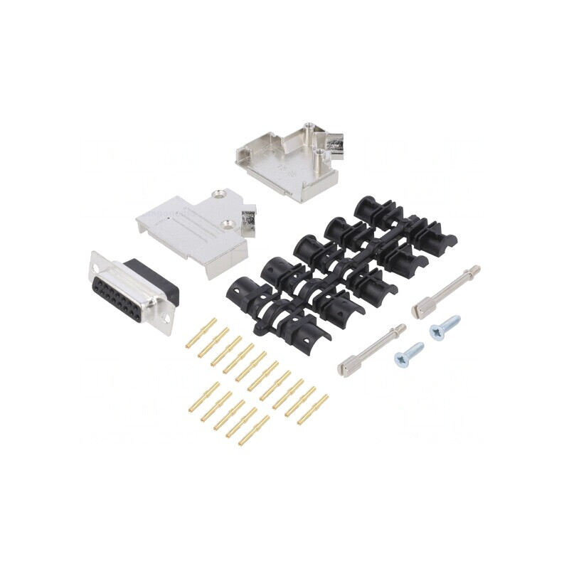 Mufă Mamă D-Sub 15PIN Crimp Cablu Neagră | Electronic-mag.ro | Componente Electronice Mufă Mamă D-Sub 15PIN Crimp Cablu Neagră | Electronic-mag.ro | Componente Electronice