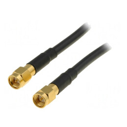 Cablu SMA 50Ω 0,5m Negru | Electronic-mag.ro | Componente Electronice