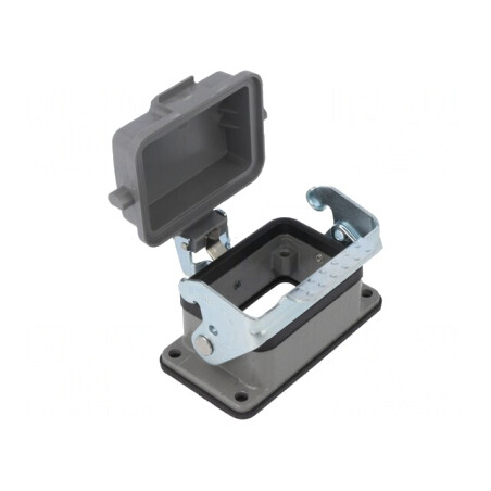 Carcasă pentru conectori HDC D6B cu clichet drept | Electronic-mag.ro | Componente Electronice