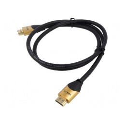 Cablu HDMI 2.1 5m Negru PVC | Electronic-mag.ro | Componente Electronice