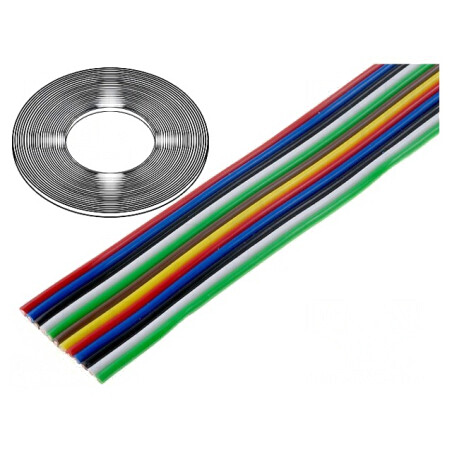 Cablu bandă 12x0,75mm2 neecranat PVC 500V | Electronic-mag.ro | Componente Electronice