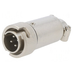 Conector Circular RM12 Mufă Tată 4 Pin Argintat | Electronic-mag.ro | Componente Electronice