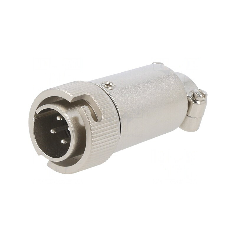 Conector Circular RM12 Mufă Tată 4 Pin Argintat | Electronic-mag.ro | Componente Electronice