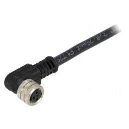 Conector M8 Mamă 3 PIN 90° cu Cablu IP67 | Electronic-mag.ro | Componente Electronice