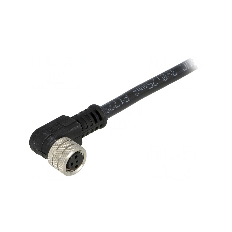 Conector M8 Mamă 3 PIN 90° cu Cablu IP67 | Electronic-mag.ro | Componente Electronice