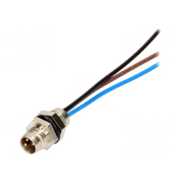 Conector M8 Tată 3 Pin cu Cabluri IP67 | Electronic-mag.ro | Componente Electronice