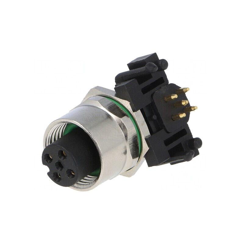 Soclu M12 5-Pin Mamă DeviceNet CANopen THT IP65/IP67 | Electronic-mag.ro | Componente Electronice