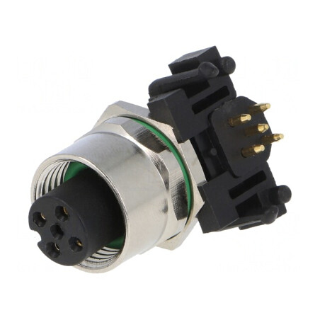 Soclu M12 5-Pin Mamă DeviceNet CANopen THT IP65/IP67 | Electronic-mag.ro | Componente Electronice