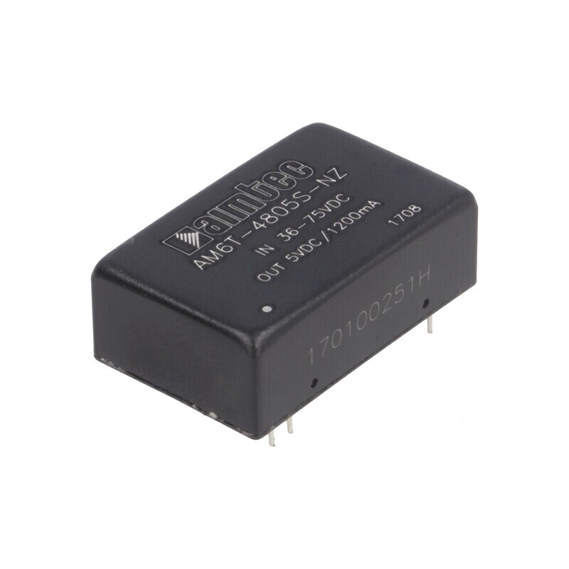 Convertor DC/DC 6W 36-75V la 5V 1.2A DIP24 | Electronic-mag.ro | Componente Electronice